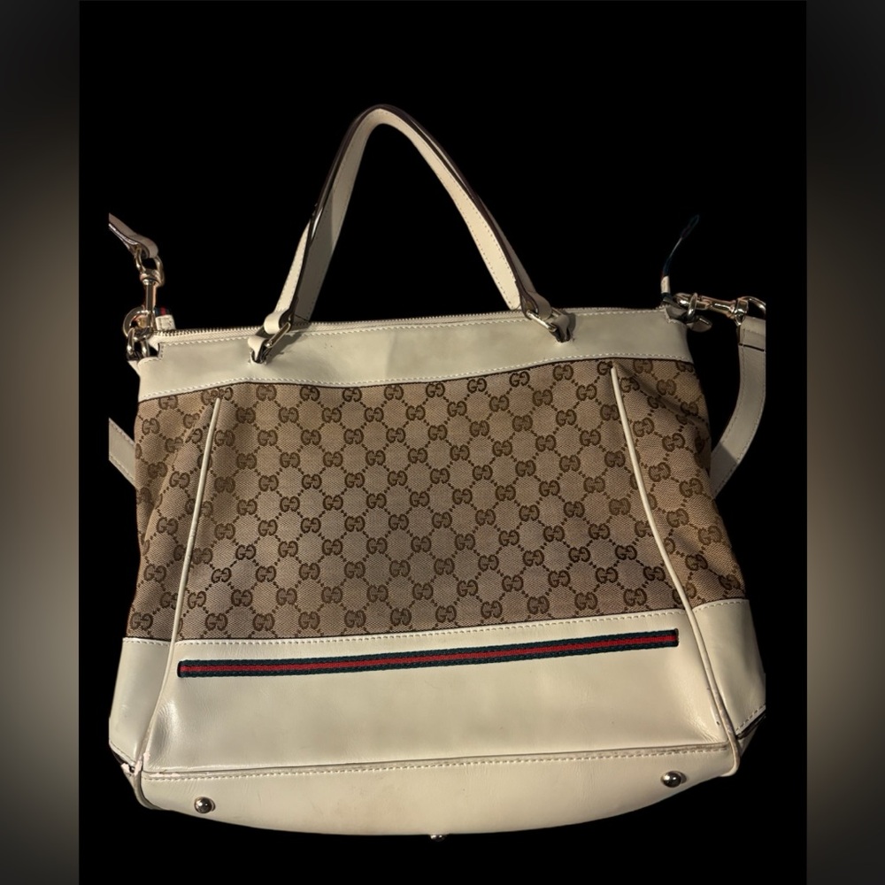 Gucci GG Canvas Mayfair Leather
2-Way Shoulder Bag/Crossbody
Tote - Picture 2 of 14